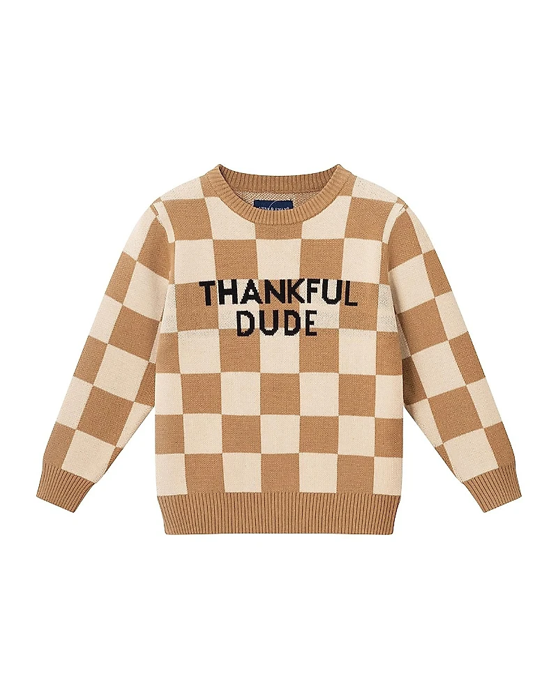Andy & Evan Boys' Thankful Dude Sweater - Little Kid, Big Kid