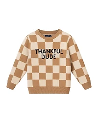 Andy & Evan Boys' Thankful Dude Sweater - Little Kid, Big Kid