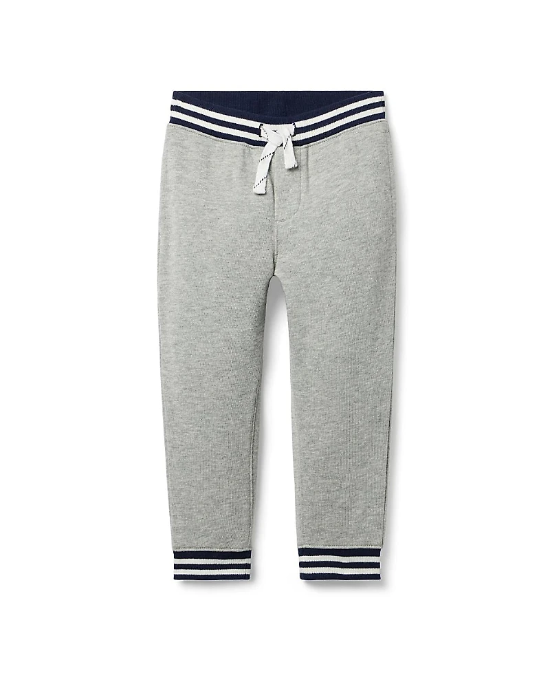 Janie and Jack Boys' The Stripe French Terry Jogger - Little Kid