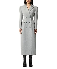 Nocturne Structured Double-Breasted Maxi Coat