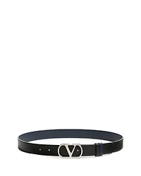 Valentino Garavani Reversible Leather Monogram Belt