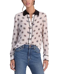 Alice and Olivia Willa Silk Blouse