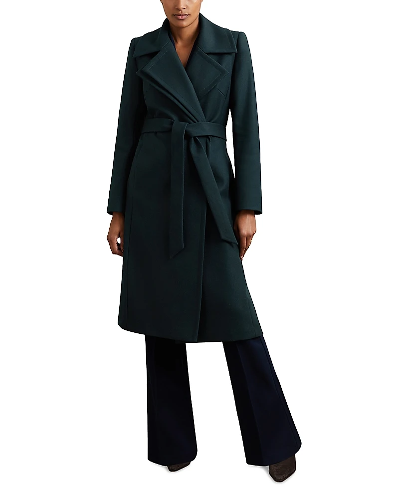 Reiss Mid Length Belted Coat