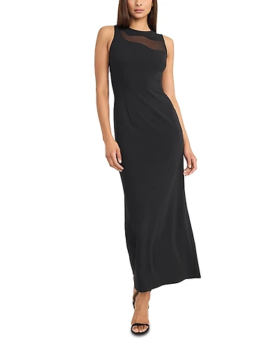 Donna Morgan Scuba Crepe Back Slit Dress