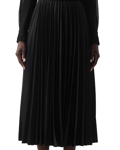 Jason Wu Collection Crepe Satin Pleated Midi Skirt