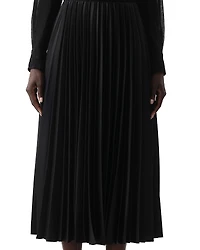 Jason Wu Collection Crepe Satin Pleated Midi Skirt