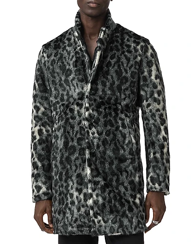 John Varvatos Templeton Faux Fur Top Coat