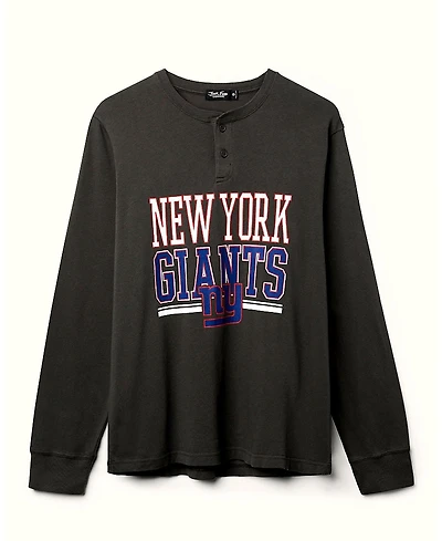 Junk Food Clothing Unisex Nfl New York Giants Long Sleeve Henley