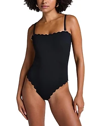 Hunkemoller Bandeau Scallop Swimsuit