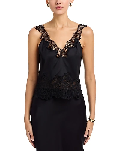 Ramy Brook Jen Lace Trim Top