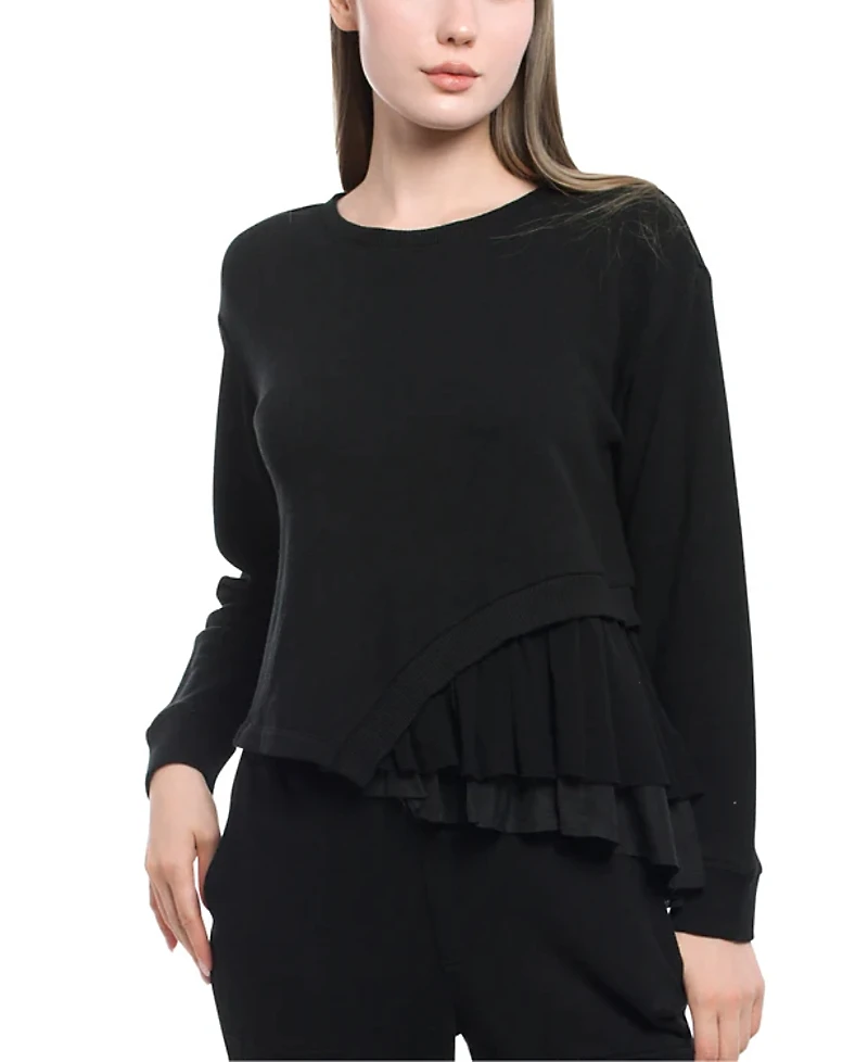 Wilt Clothing Mix Media Sweatshirt