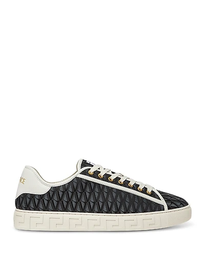 Versace Men's Jacquard V Fabric Low Top Sneakers