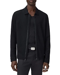 John Varvatos Kassen Jacquard Zip Front Shirt Jacket
