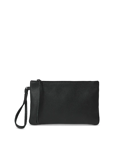 Callista Slim Grained Leather Pochette