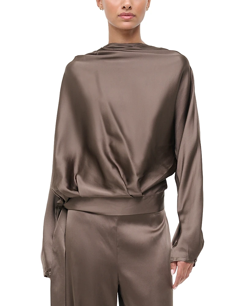 Staud Phoebe Silk Stretch Top