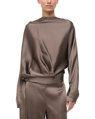 Staud Phoebe Silk Stretch Top