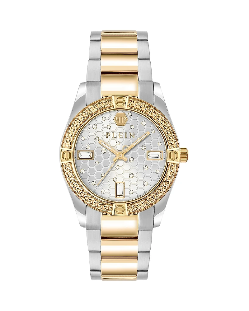 Philipp Plein Icon Chain Crystal Watch, 36mm