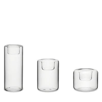 Kosta Boda Clear Happy Votive Holders, Set of 3