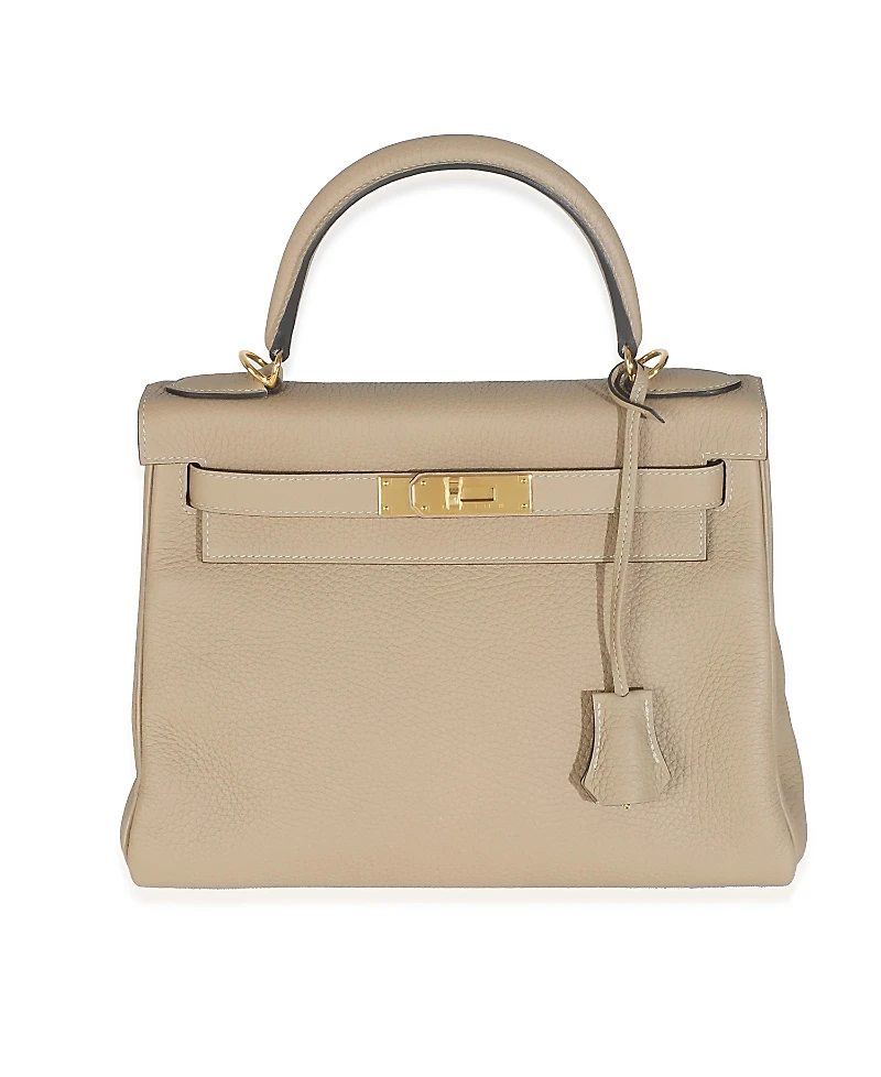 Pre-Owned HERMES Kelly 28 Leather Handbag