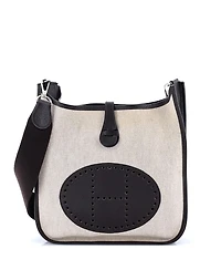 Pre-Owned Hermes Pm Evelyne Bag Gen Ii Toile and Leather