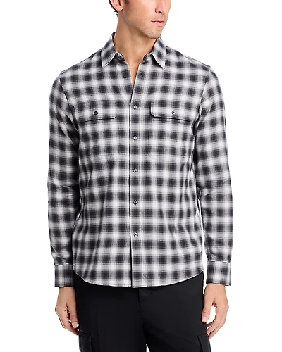 Michael Kors Plaid Classic Fit Button Down Shirt