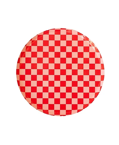 Jollity & Co. Checkered Paper Dessert Plates, Set of 8