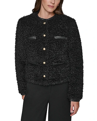 Karl Lagerfeld Paris Faux Shearling Jacket