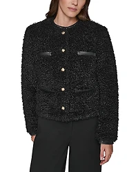 Karl Lagerfeld Paris Faux Shearling Jacket
