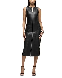 Hudson Faux Leather Sleeveless Dress