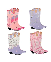 Jollity & Co. Pony Tales Cowgirl Boot Large Paper Plates, Set of 8