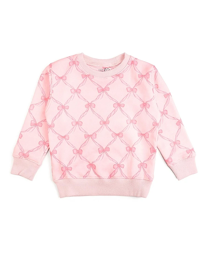 Sweet Wink Girls' Bow Trellis Sweatshirt - Kid