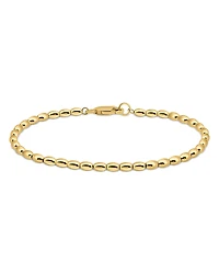 Aqua Oval Beaded Flex Bracelet - Exclusive