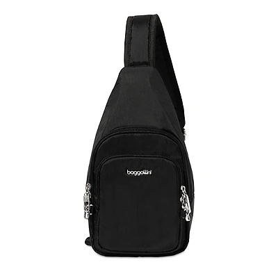 Baggallini The Travel Smart Edit Securtex Anti Theft Daytripper Sling Bag