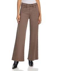 Paige Anessa High Rise Wide Leg Jeans