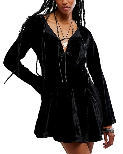 Free People Linney Velvet Mini Dress