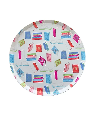 Jollity & Co. Book Club Paper Dinner Plates, Set of 8