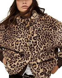 ba & sh Jaros Faux Fur Jacket