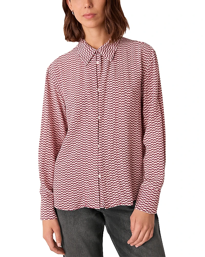 Whistles Geometric Print Shirt