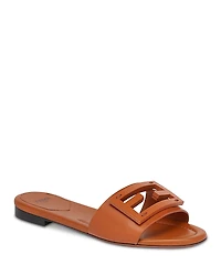 Fendi Women's Baguette Leather Slides
