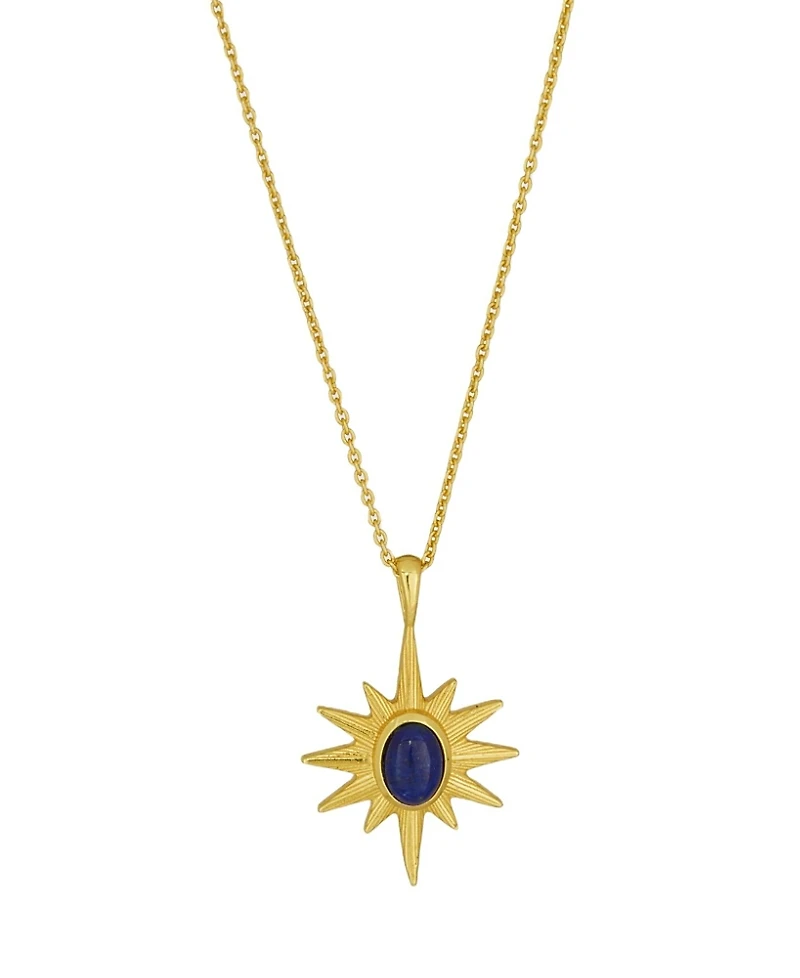 Ottoman Hands Lapis Star Pendant Necklace