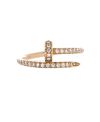 Pre-Owned Cartier Small Juste un Clou Paved Ring 18K Gold with Diamonds