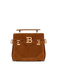 Balmain Suede B-Buzz 23 Bag