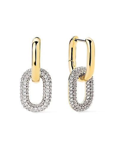 Ana Luisa Rox Mini Double Pave Drop Earrings
