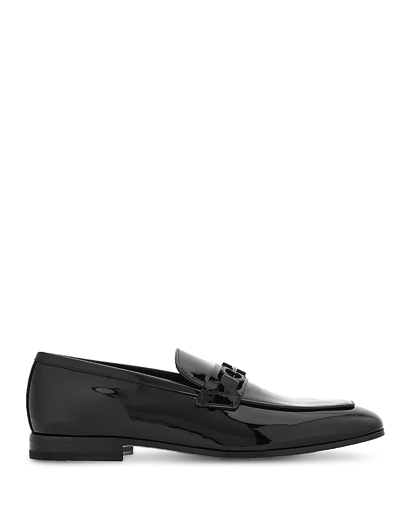 Ferragamo Men's Baltyver Patent Leather Loafers