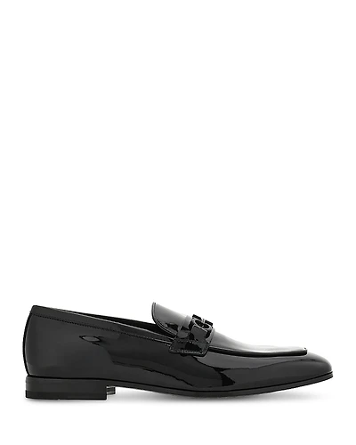 Ferragamo Men's Baltyver Patent Leather Loafers