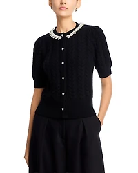 Elie Tahari The Ella Cable Cardigan