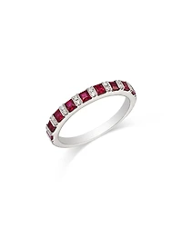 Bloomingdale's Fine Collection Ruby & Diamond Band Ring