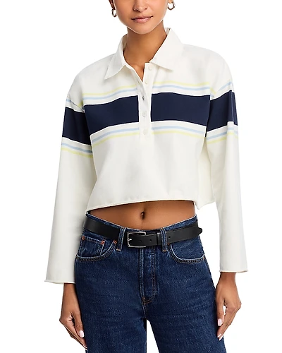 Re/Done Cut Off Rugby Polo Tee