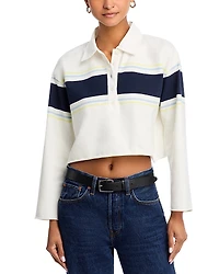 Re/Done Cut Off Rugby Polo Tee