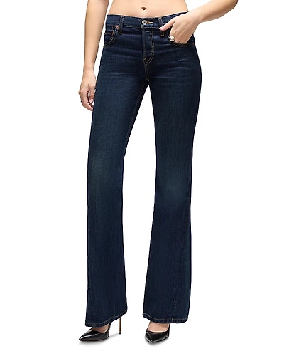 Re/Done Twisted Mid Rise Bootcut Jeans